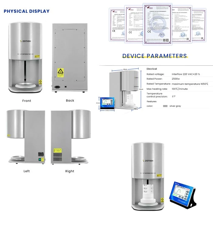 zirconia Fast dental Sintering Furnace For Dental Lab display zirconia Fast dental Sintering Furnace For Dental Lab display