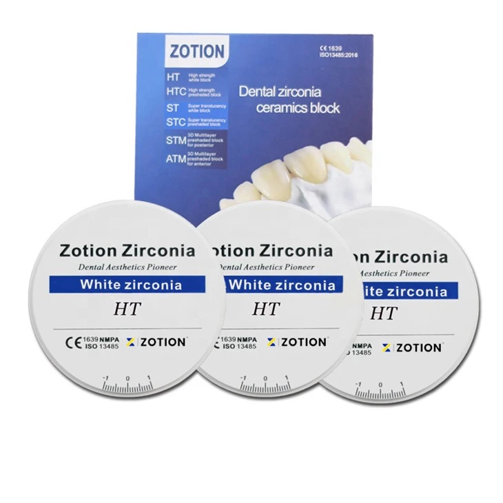 CAD CAM Open System Full Contour Super High Translucent Denture Zirconia